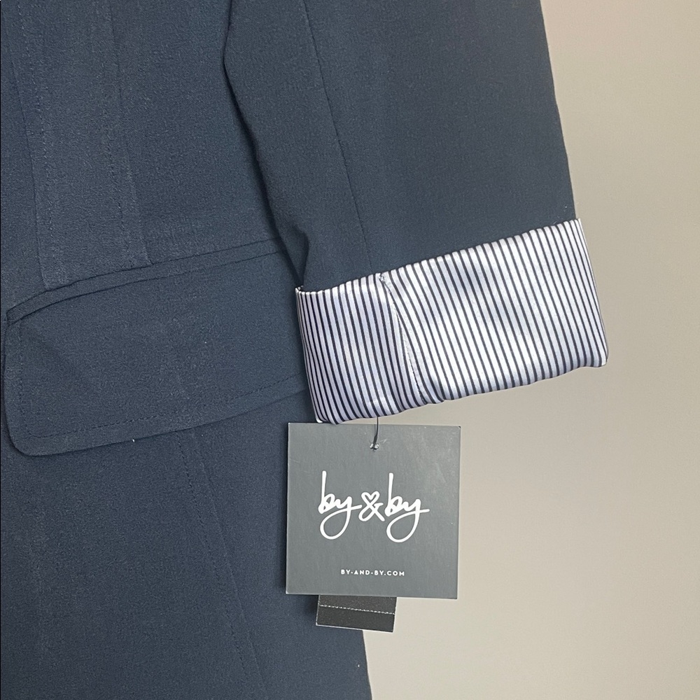 By & By Women's Dark Blue Blazer - Picture 3 of 6